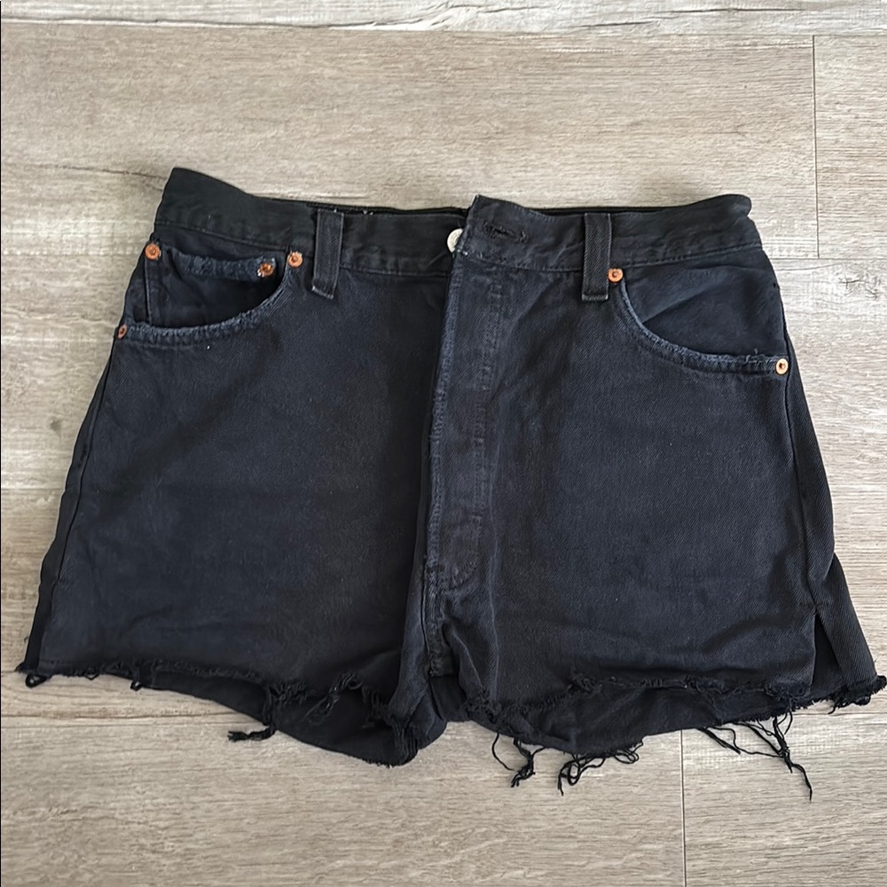 Black Denim Women Shorts